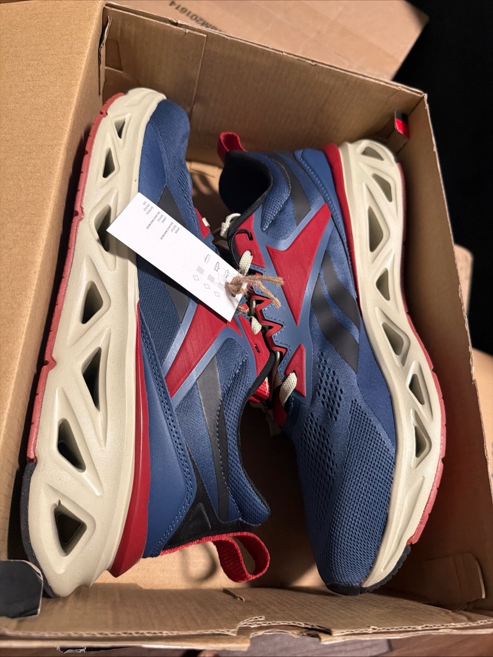 Reebok Soleus Run Mens Shoes Sneakers 13 Blue Red AR30319M-DRB